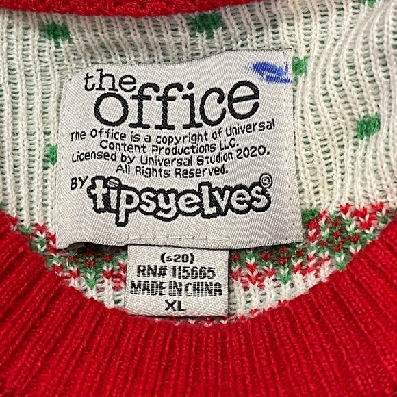 The Office DREAMING OF A DWIGHT CHRISTMAS Ugly Christmas Sweater Size XL - Picture 3 of 4